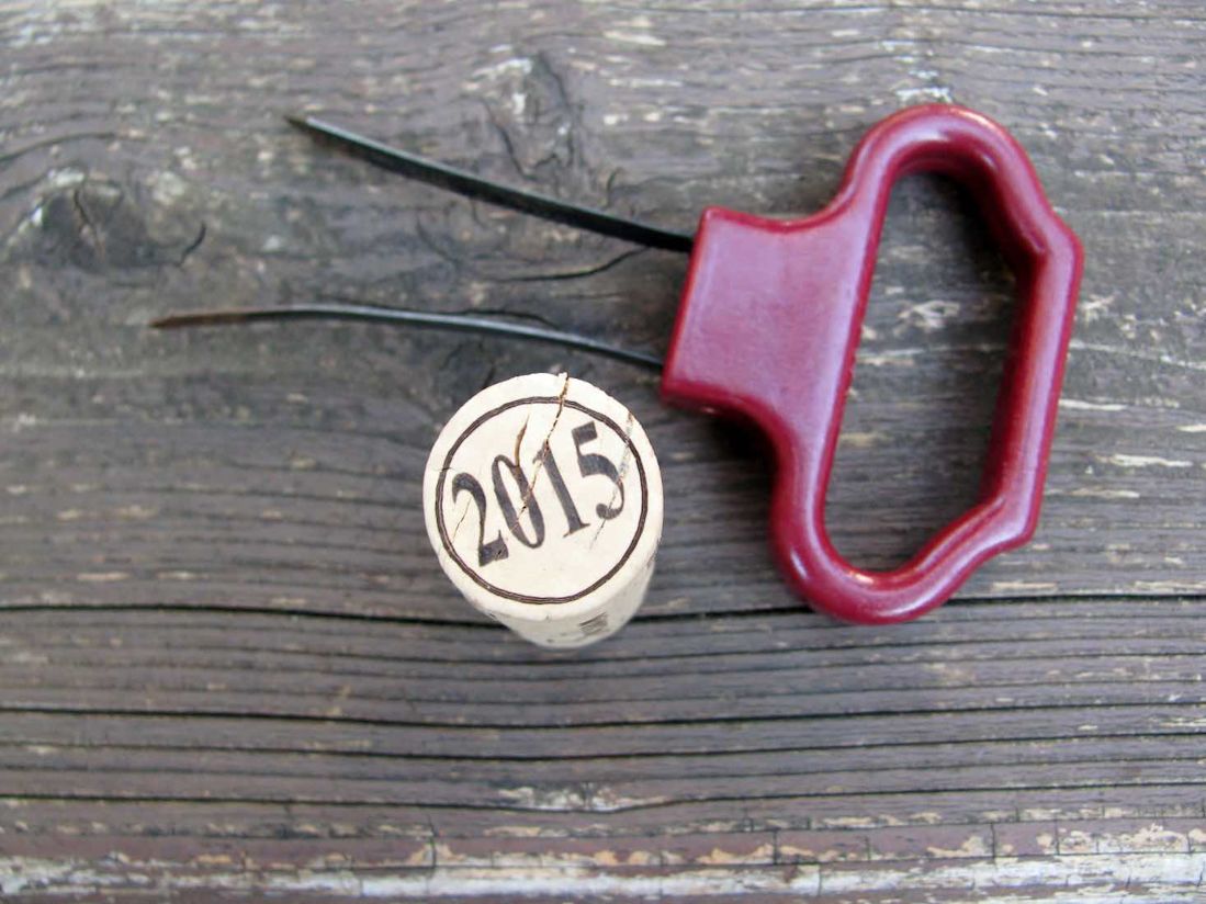 A two pronged corkscrew