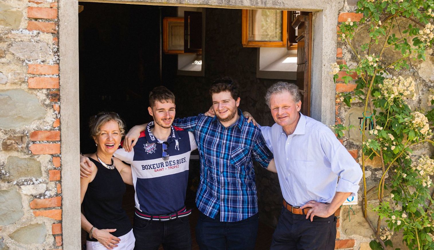 Masi family in front of winery
