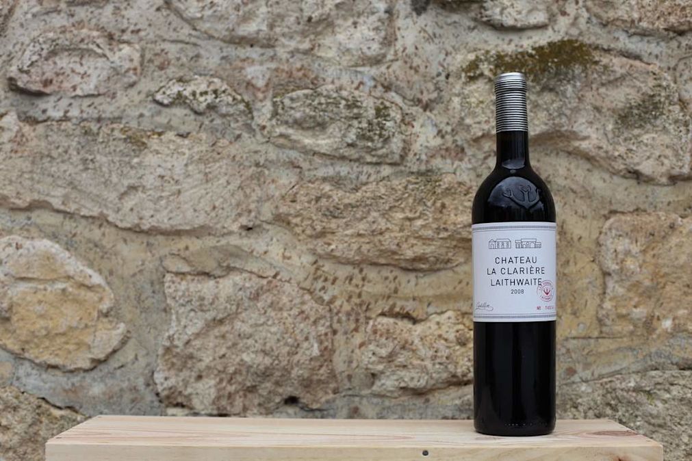 A bottle of Chateau La Clariere Laithwaite Bordeaux