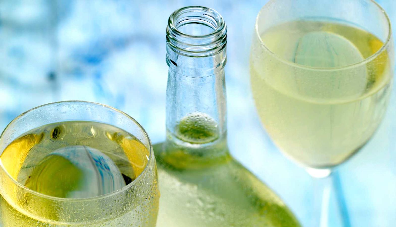 Vinho Verde wine - two large glasses of Vinho Verde