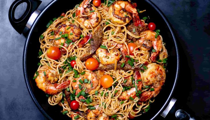 Seafood pasta