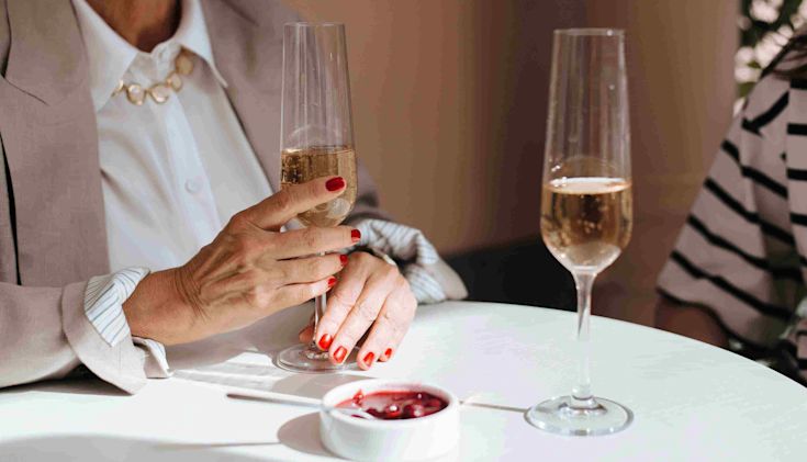 Two Prosecco glasses