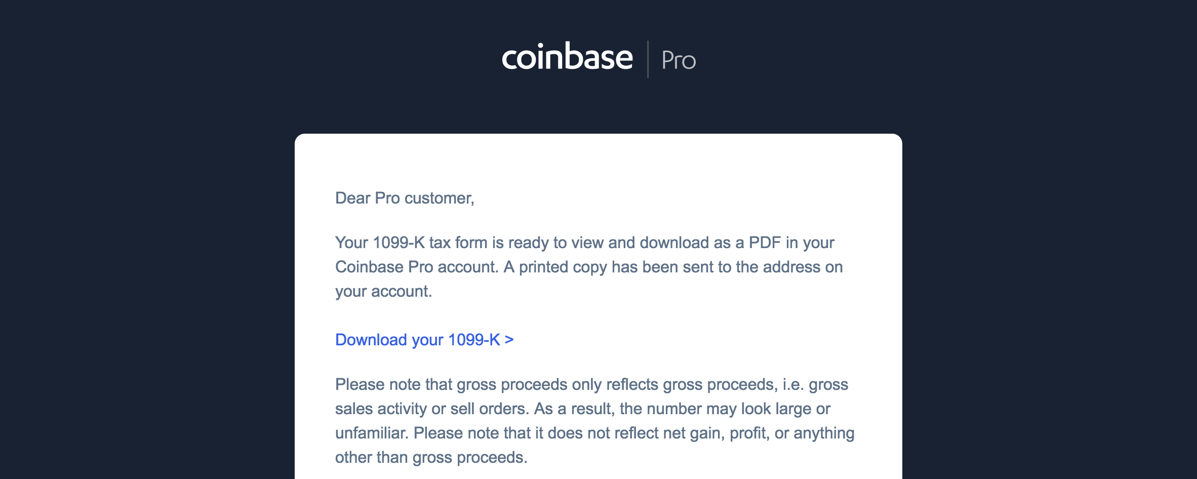Coinbase Pro sent me a 1099-K. What do I do now ...