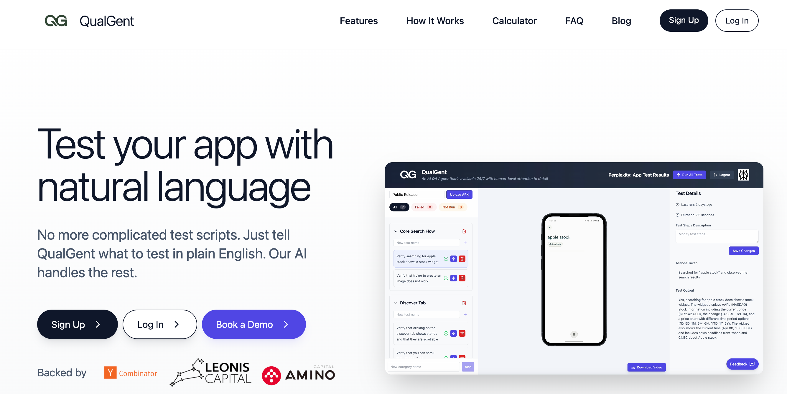 QualGent Dashboard