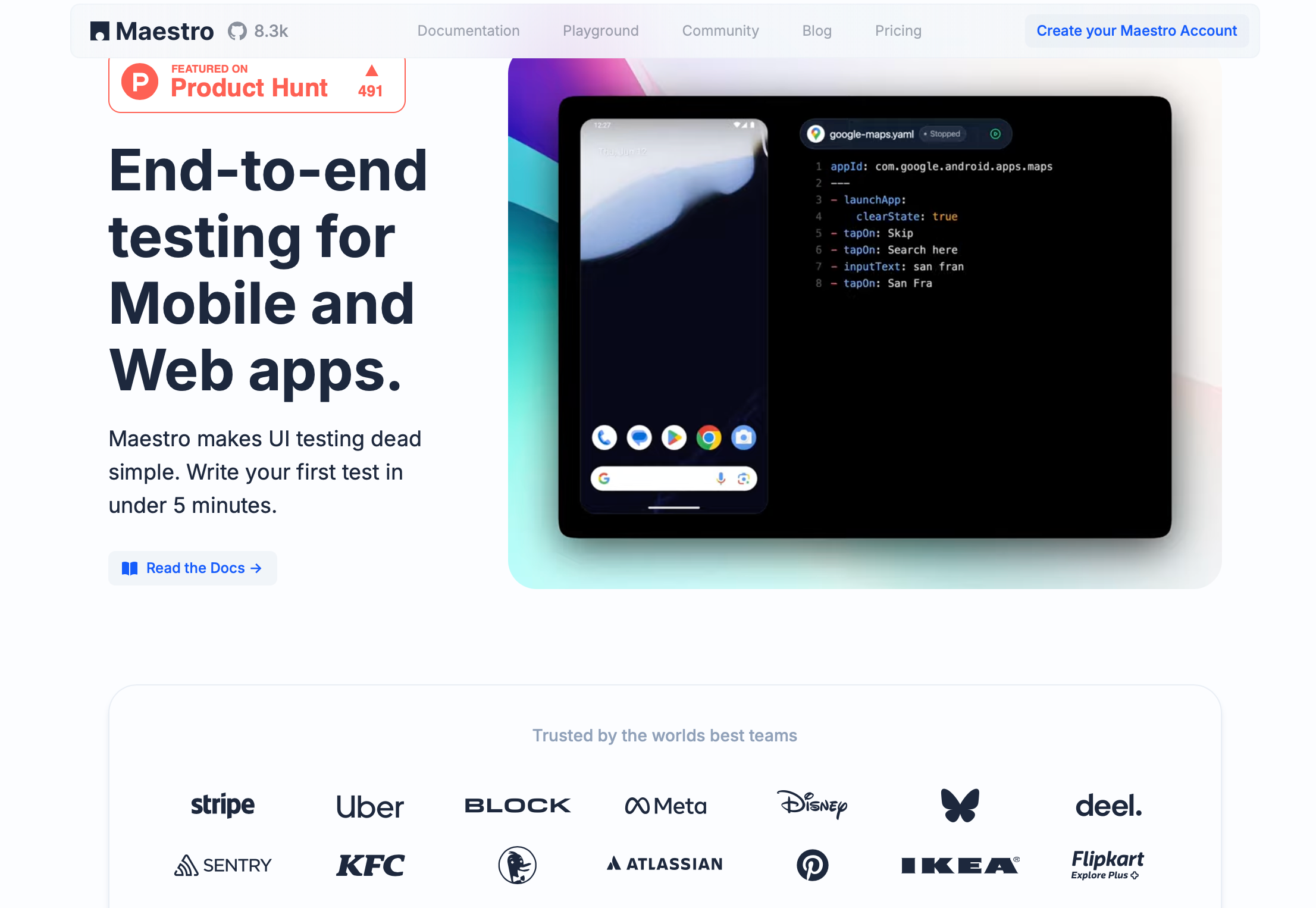 Maestro Dashboard