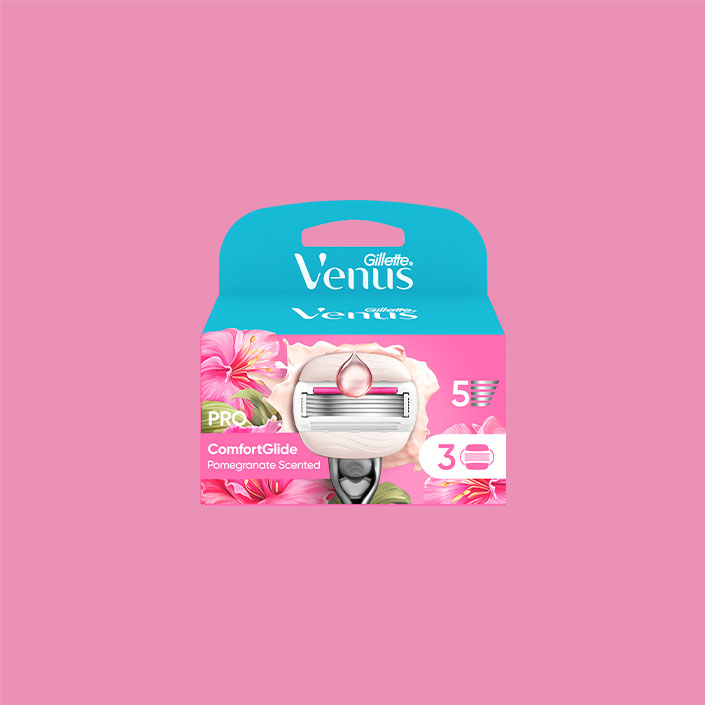 Gillette Venus Pro Comfortglide Tropical lames de rechange paquet de 3