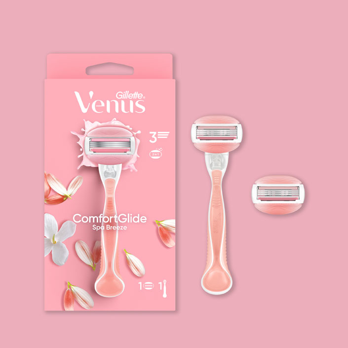 Gillette Venus ComfortGlide Spa Breeze - package with 1 refill