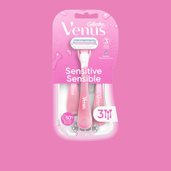 Rasoir jetable Gillette Venus Sensitive avec 3 lames