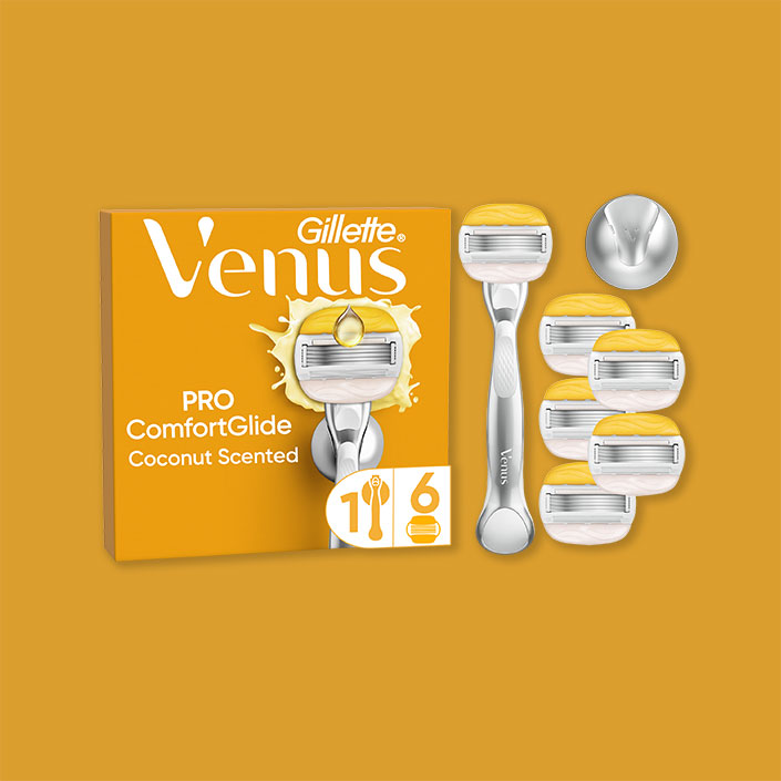 Gillette Venus Rasoir Gillette Venus Comfortglide Coconut - Comprend 6 recharges de lame