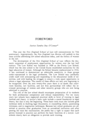 Foreword (to Commemorative Edition: 75th Anniversary of New England School of Law) Foreword (to Commemorative Edition: 75th Anniversary of New England School of Law)
