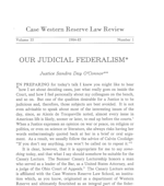 Our Judicial Federalism Our Judicial Federalism