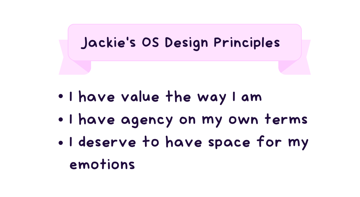 Design Principles of Jackie's OS