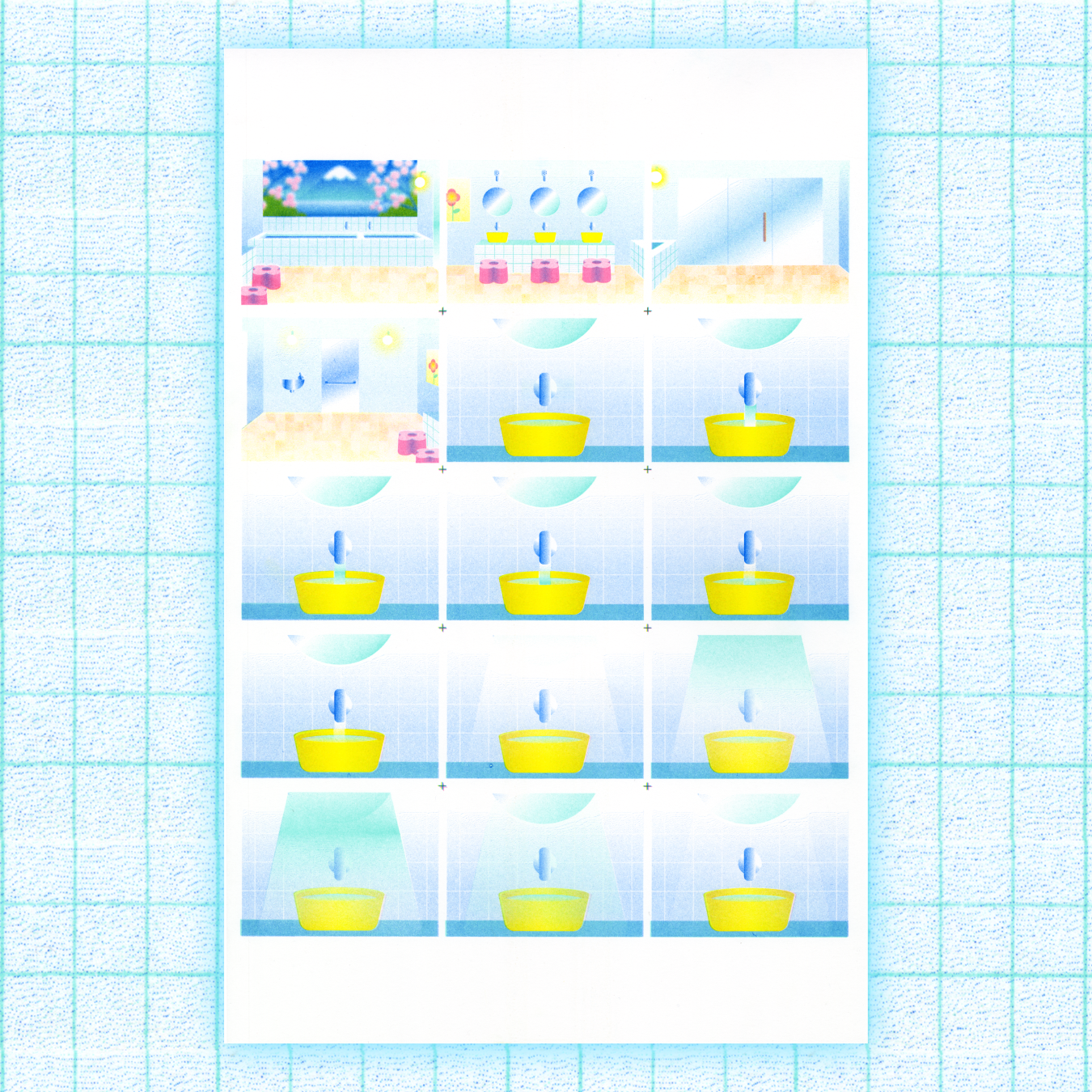 Riso bath print