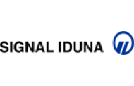 Logo der Signal Iduna in schwarzer Schrift.