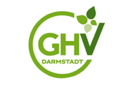 Logo der GHV Darmstadt mit grünem Text.
