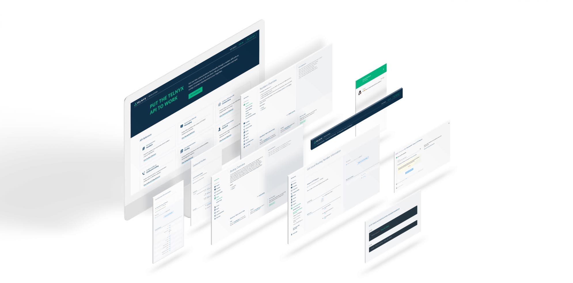 Telnyx webpage banner graphic