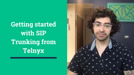 Video still for getting started with SIP trunking from Telnyx