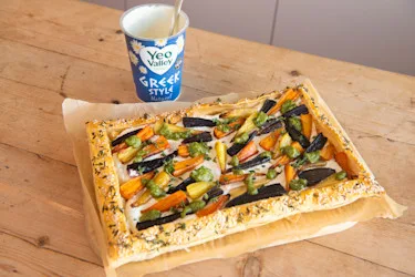 Roasted Carrot and Whipped Feta Pastry Tart