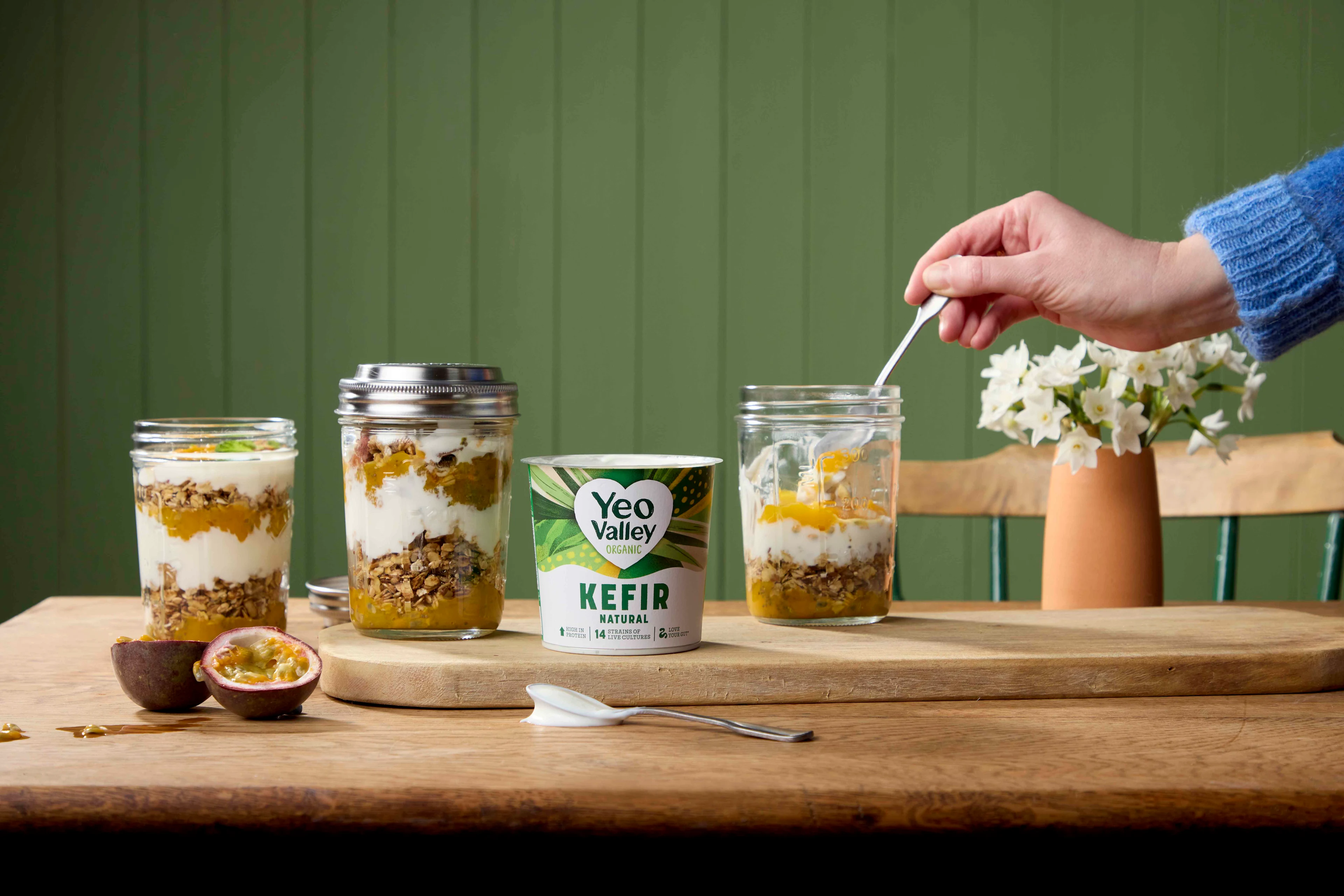 Mango Chia Jam Yogurt Pots