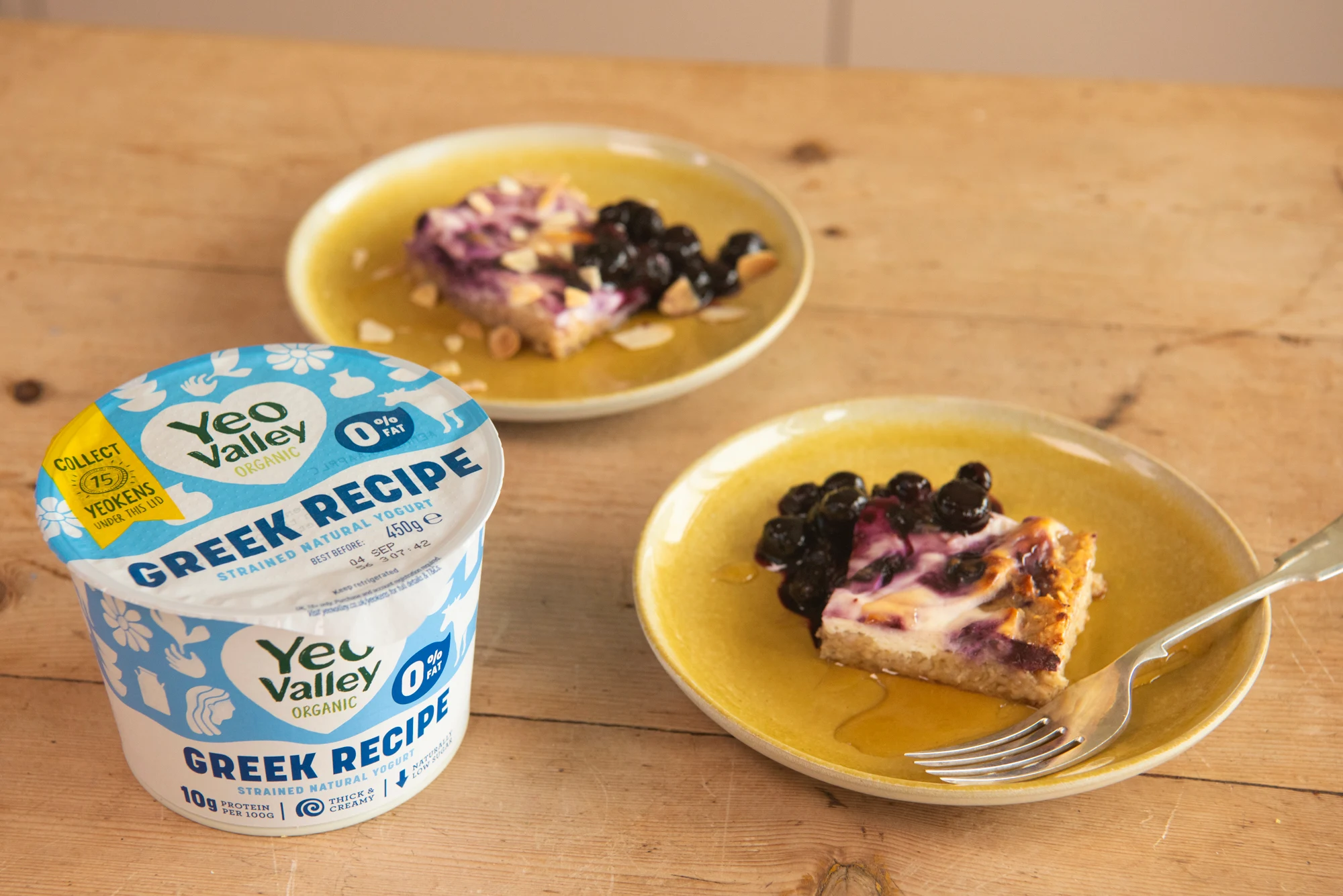 Blueberry and Lemon Cheesecake baked oats