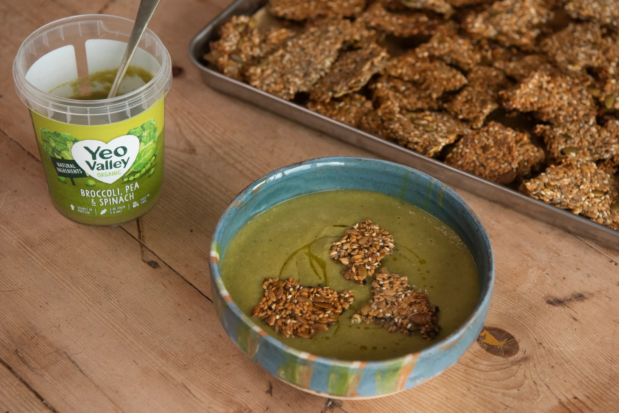 Linseed Cracker Soup Topper