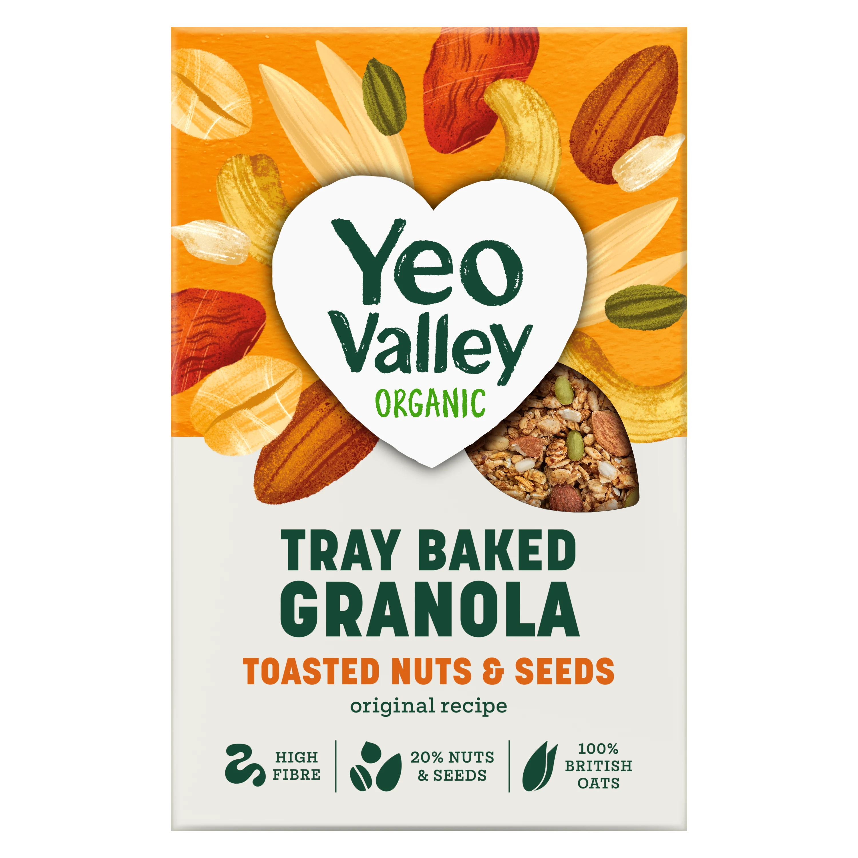 Toasted Nuts & Seeds Tray Baked Granola in 360g size