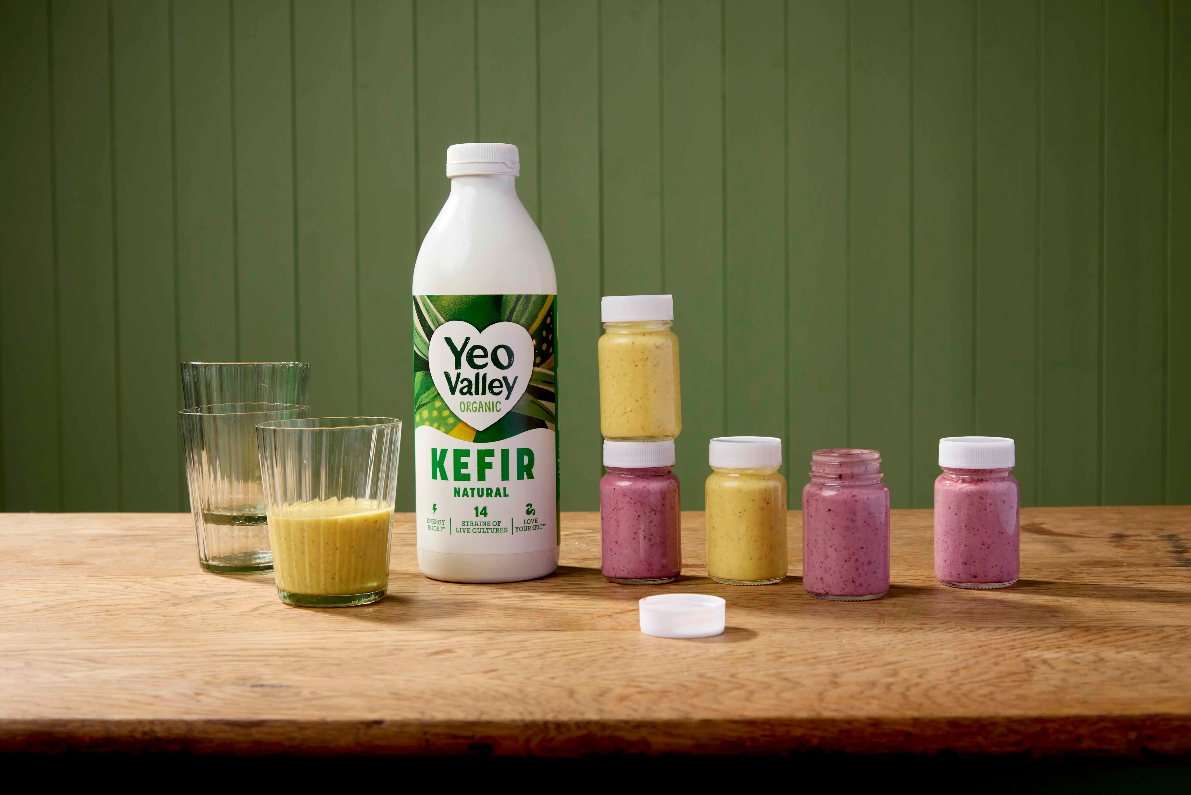 Mango and Red Berry Kefir Shots