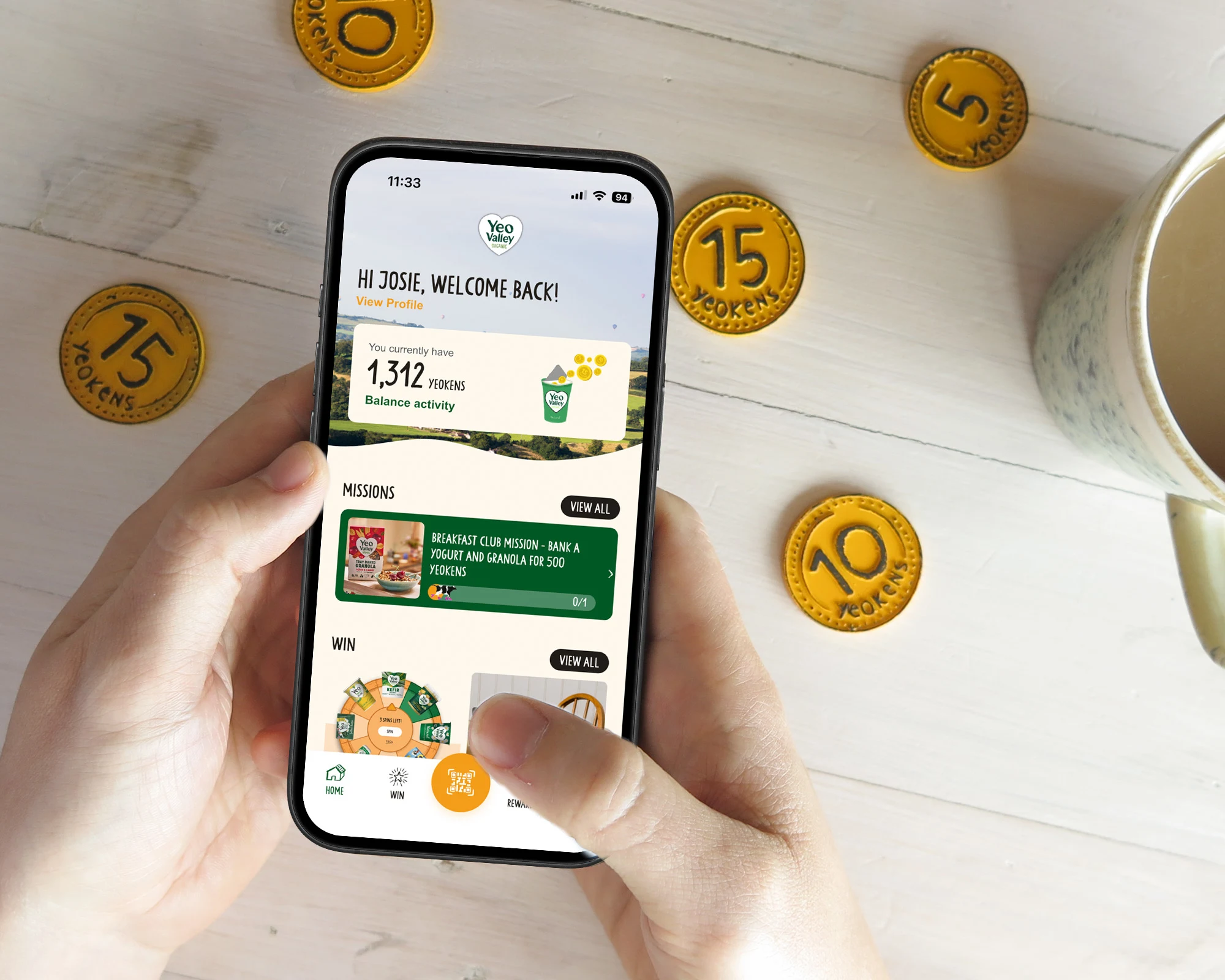 app homepage