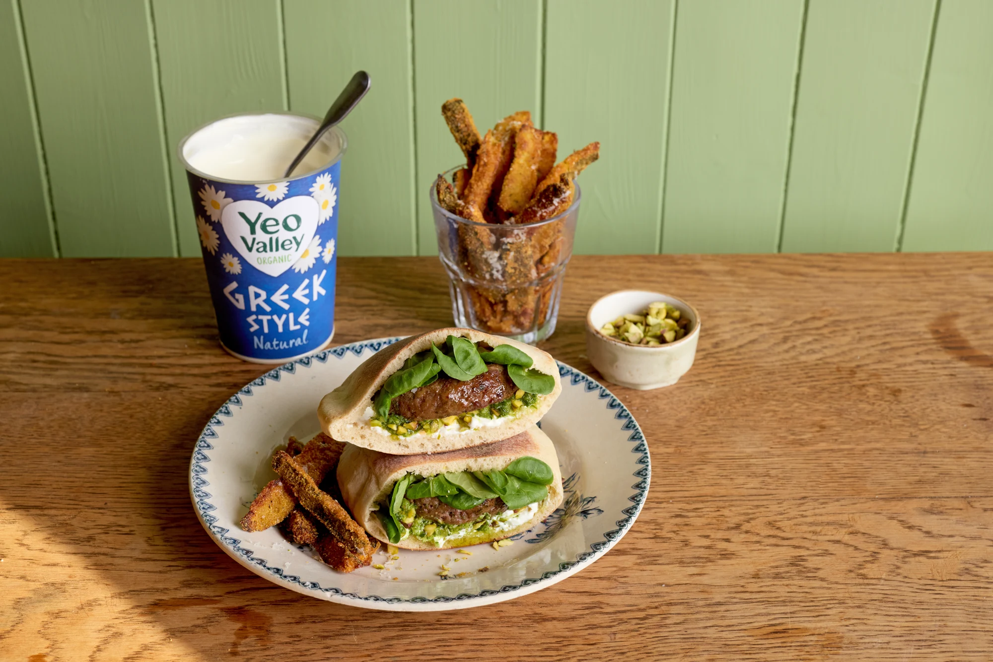 Lamb Burger in Homemade Pitta