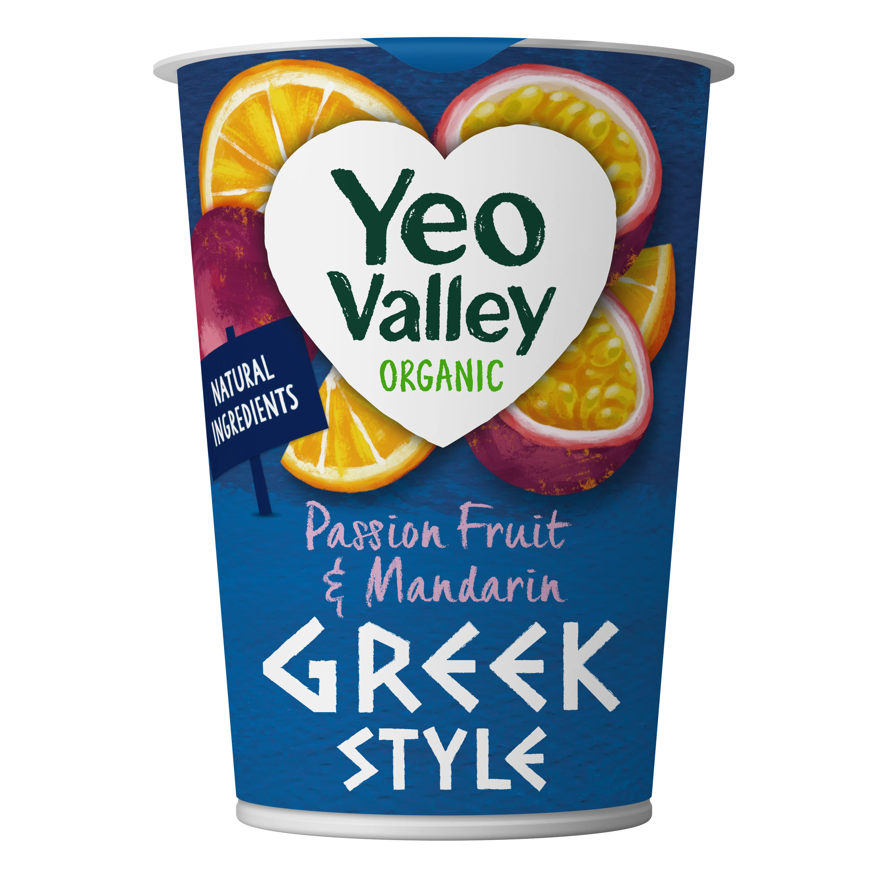 Greek Style Passion Fruit & Mandarin Yogurt in 450g size