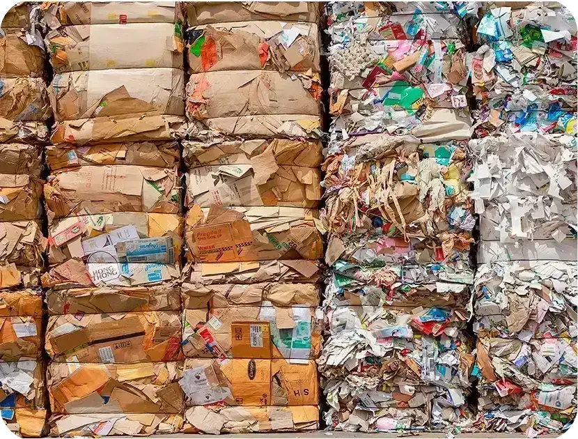 Sostenibilidad material reciclado