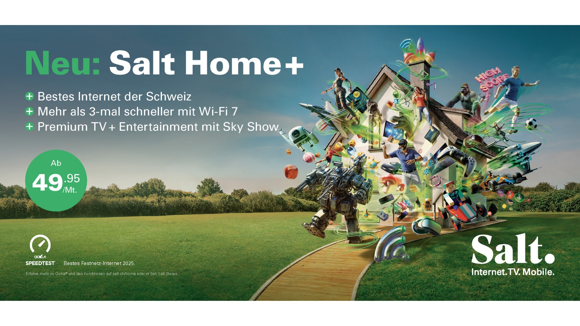 Scholz & Friends Zürich für Salt Home+: Mehr digitale Erlebnisse als in ein Haus passen_Image 2_