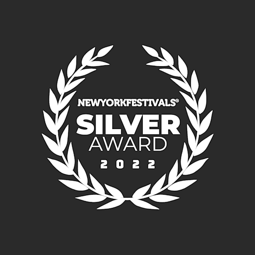 NewYork festival Silver-White-On-Black