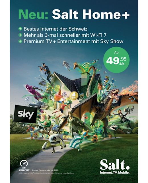 Scholz & Friends Zürich für Salt Home+: Mehr digitale Erlebnisse als in ein Haus passen Gallery Image 1