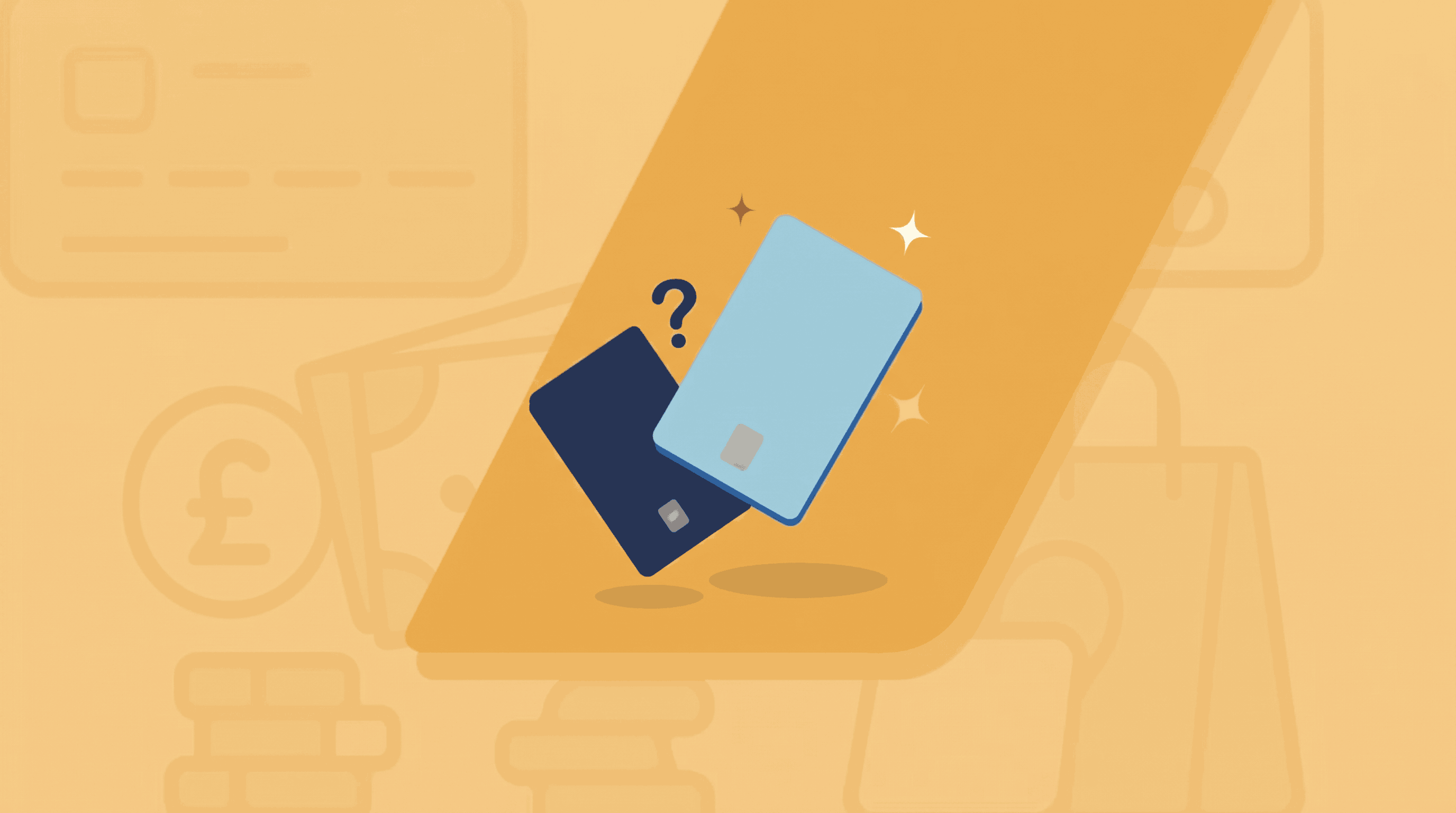 Credit card and a debit card to depict an overdraft