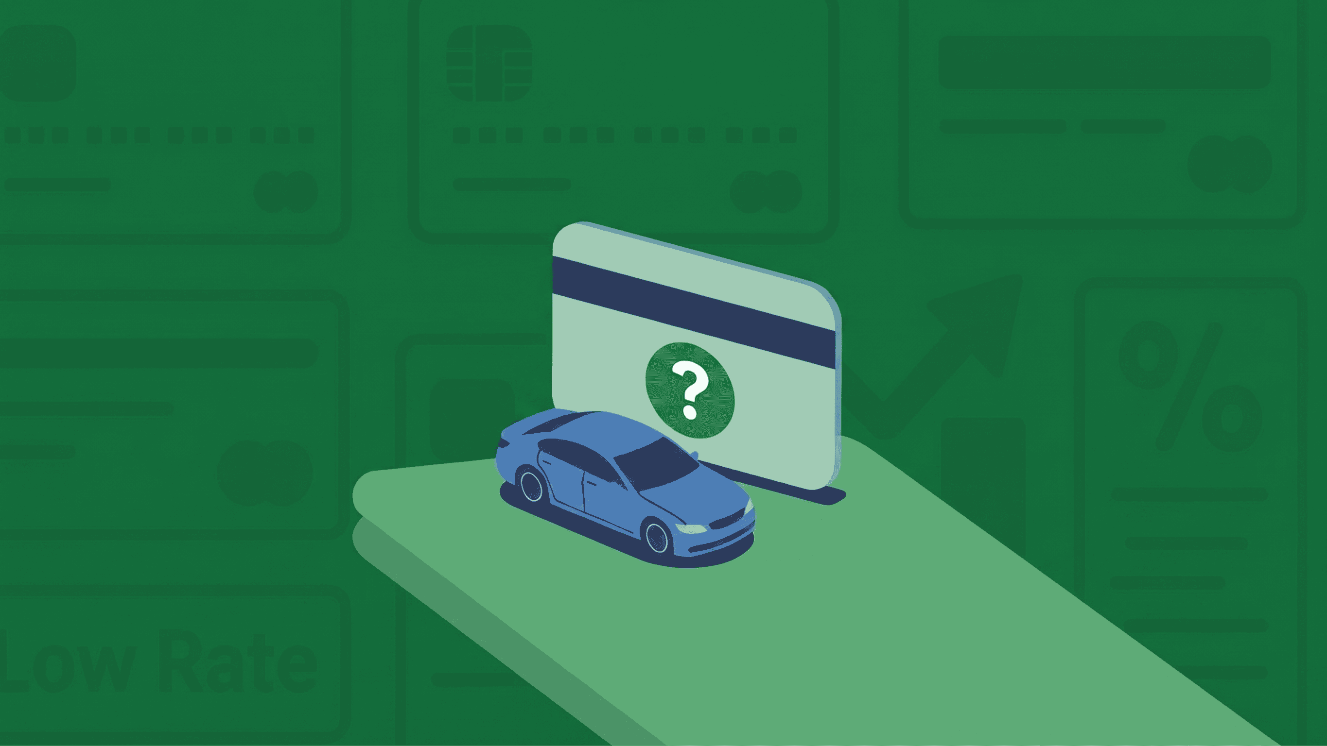 Credit card and car