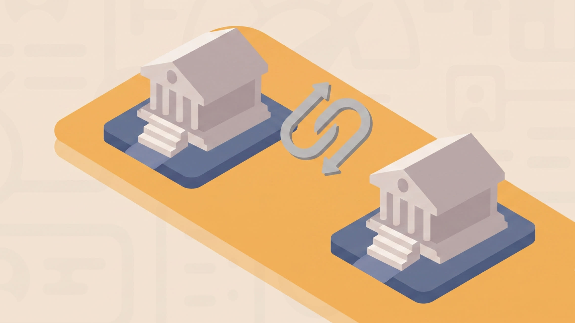 Two banks linked