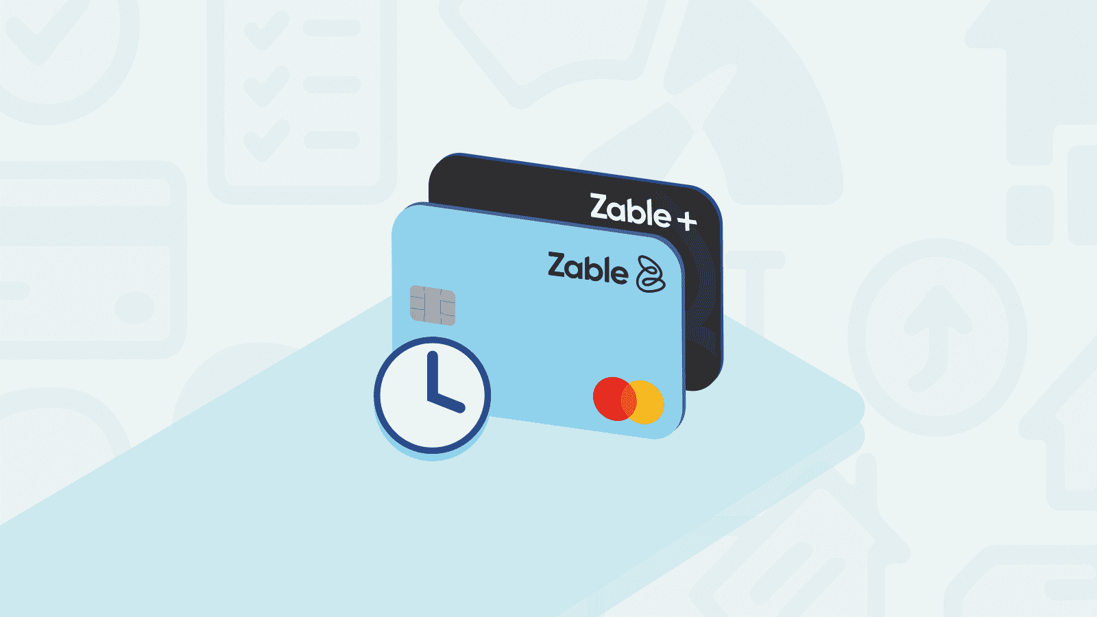 Depiction of length of time to get a credit card