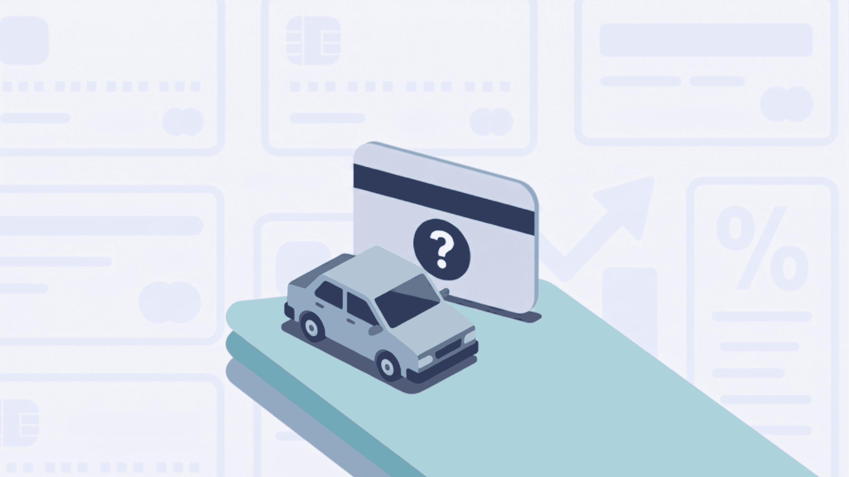 Credit card and car
