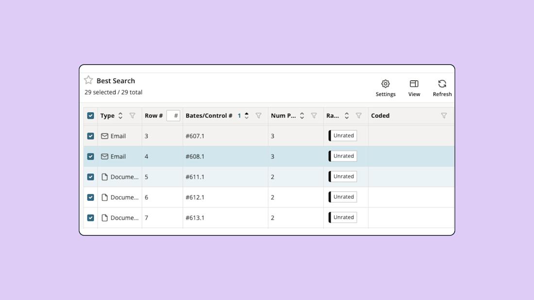 Workflow Image: Results Table