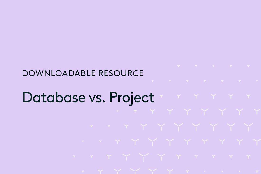Downloadable-resource-database-vs-project