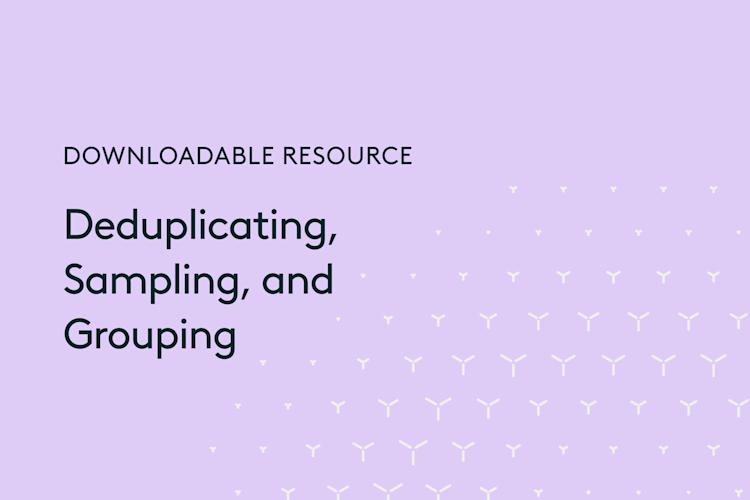 Downloadable-resource-Deduplicating-Sampling-and-Grouping