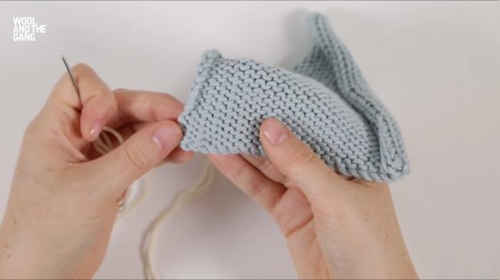 How To Knit Reverse Stocking Stitch By Weaving Through - Step 2