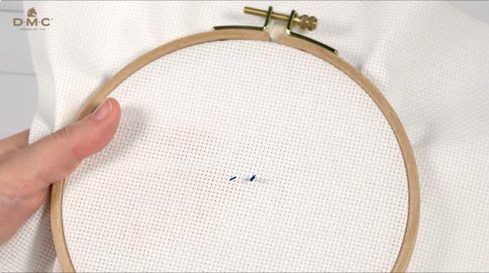How to start your cross stitch -step 5