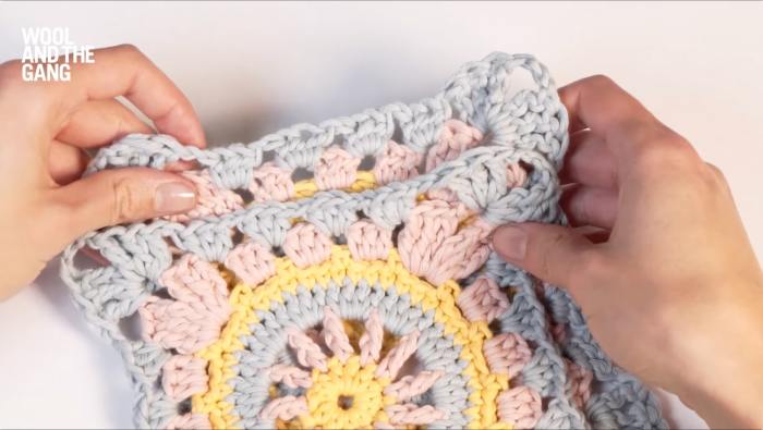 How To Make An Alternating Double Crochet Join - Step 2