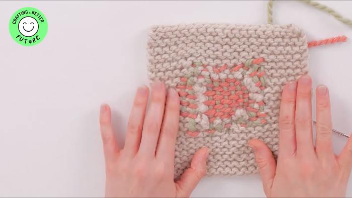 How to: Visibly-mend weave darning - step 15