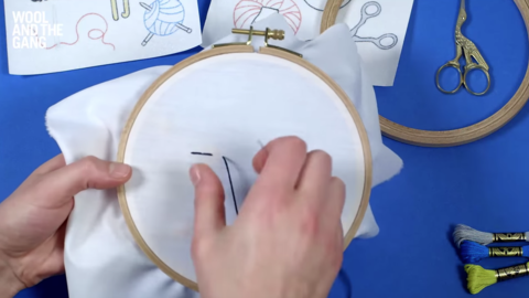 How to Do Back Stitch For Embroidery - Step 2