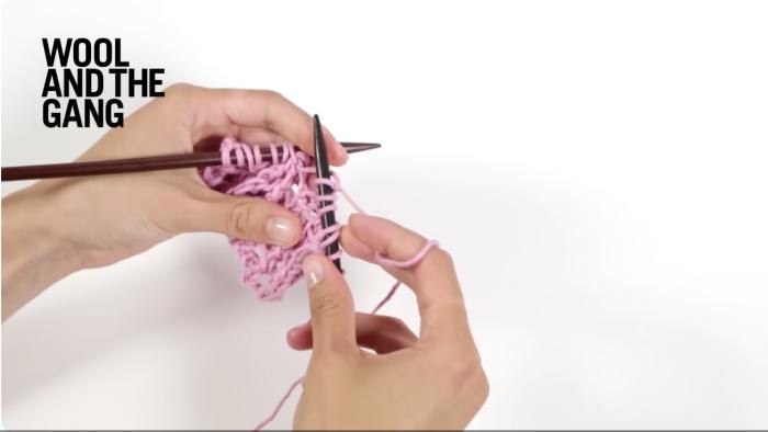 How to Knit In Lace Rib Stitch - Step 14