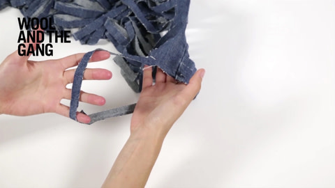 How To: Make Denim Yarn From Old Jeans - Step 6