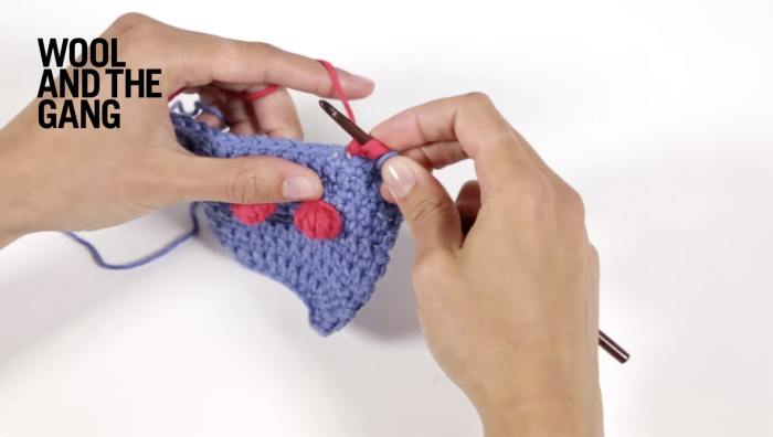 How To Crochet Treble Crochet Bobbles - Step 4